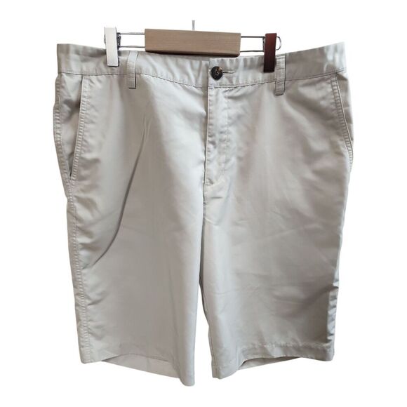 Adidas Climalite Golf Shorts Men’s Size 32 Beige Tan Performance Activewear - Picture 1 of 14